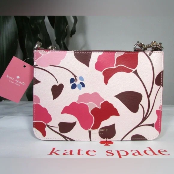 Kate Spade Leather Eva Nouveau Bloom Chain Crossbody - New With Tags Attached - Picture 1 of 11